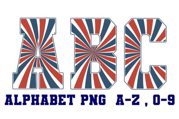 Download Retro Patriotic Alphabet Letters - Alphabet Collection
