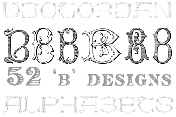 Download Victorian Alphabets B - Alphabet Collection