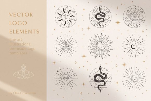 Download Sacred Sun Logo Design Illustrations. - Logo design Collection