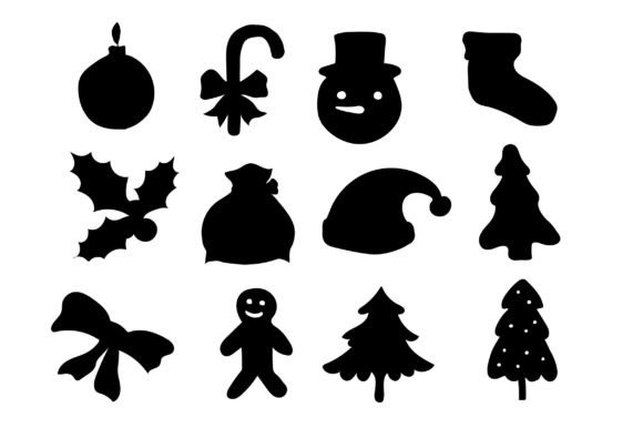 Download Christmas Silhouette Bundle - Christmas silhouette Collection