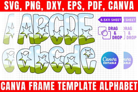 Download Canva Frame Template Alphabet - Alphabet Collection